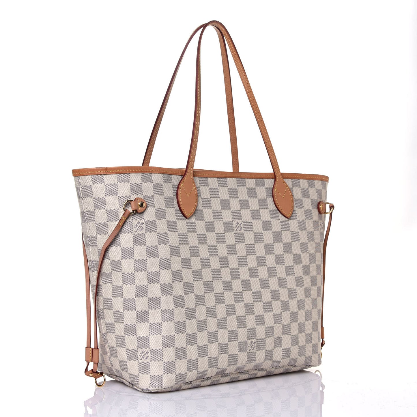 Damier Azur Neo Neverfull MM Rose Ballerine