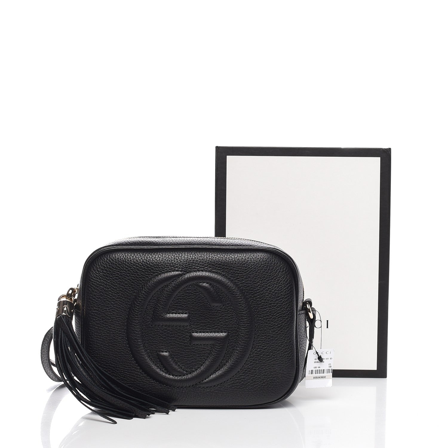 Gucci Pebbled Calfskin Small Soho Disco Bag Black 8 of 8