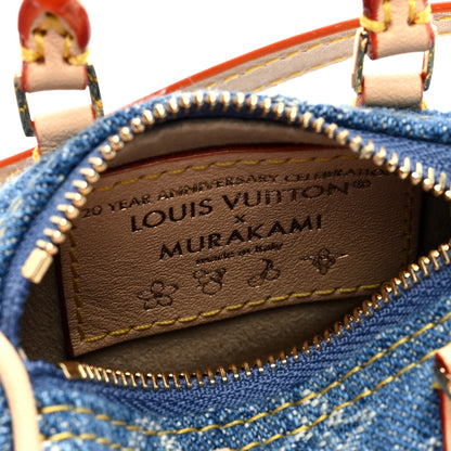 Louis Vuitton LV X TM Monogram Denim Cerises Micro Speedy Bag Charm Blue 6 of 9