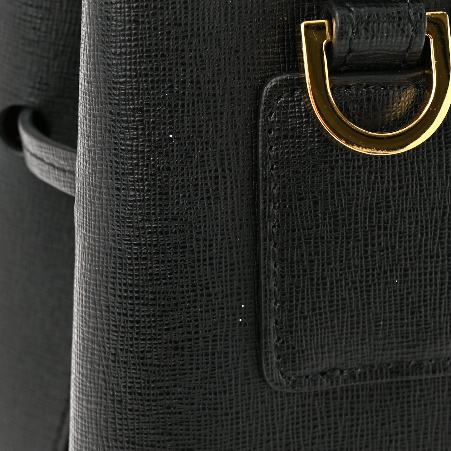 Calfskin Mini Lady Bag Black Flamma