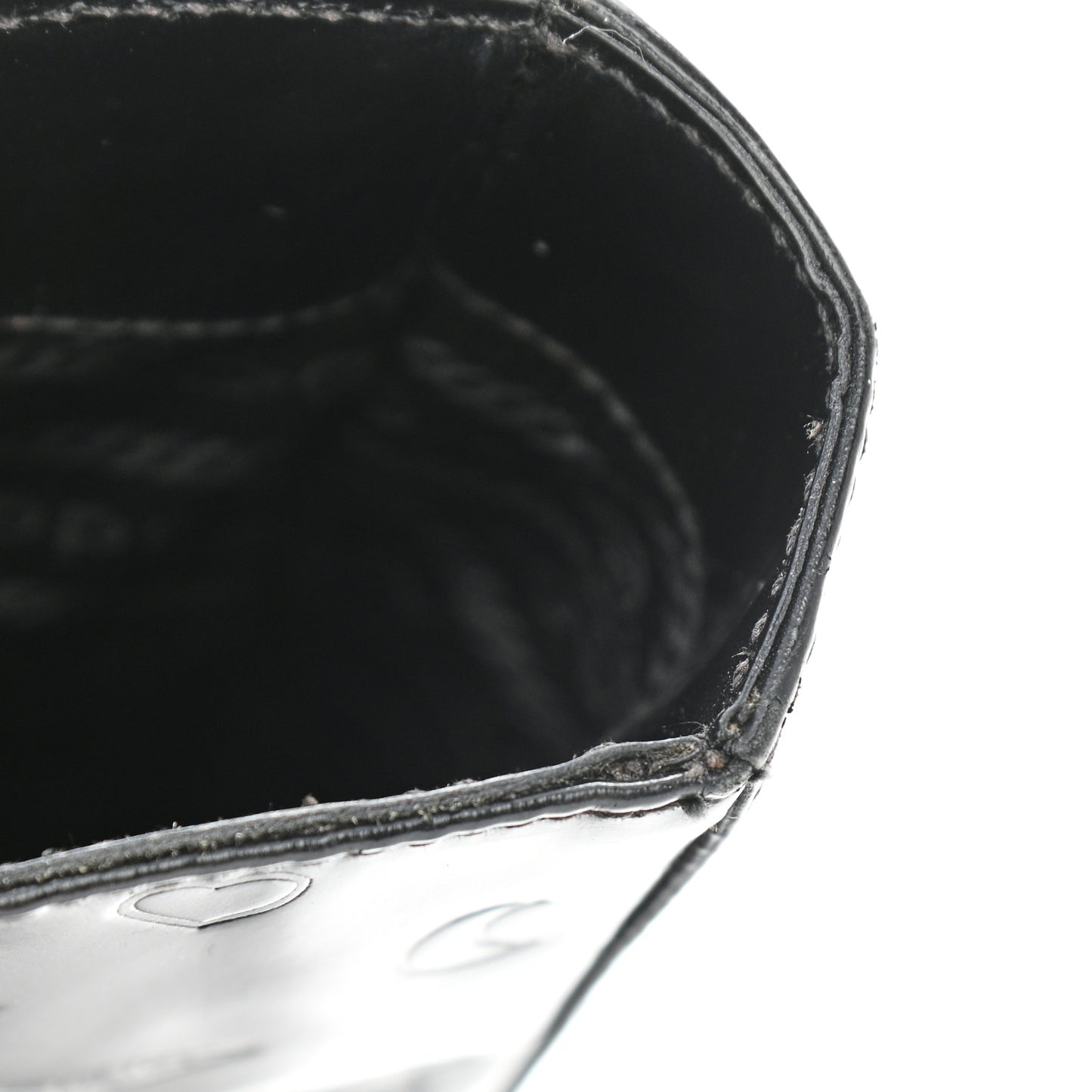 Spazzolato Logo Embossed Tote Black