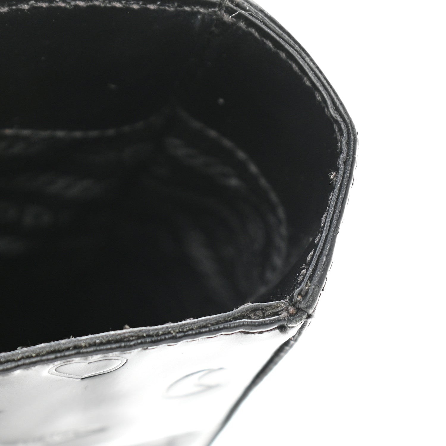 Prada Spazzolato Logo Embossed Tote Black 11 of 12