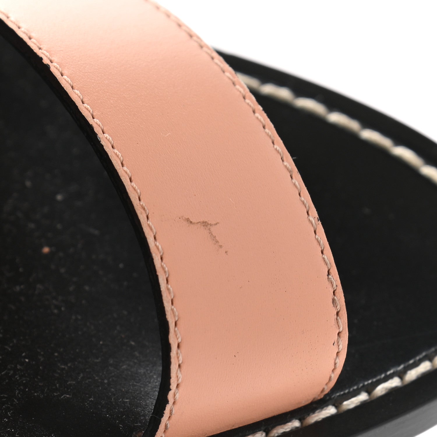 Louis Vuitton Calfskin Damier Ebene Passenger Flat Sandals 37 Venus Pink 9 of 9