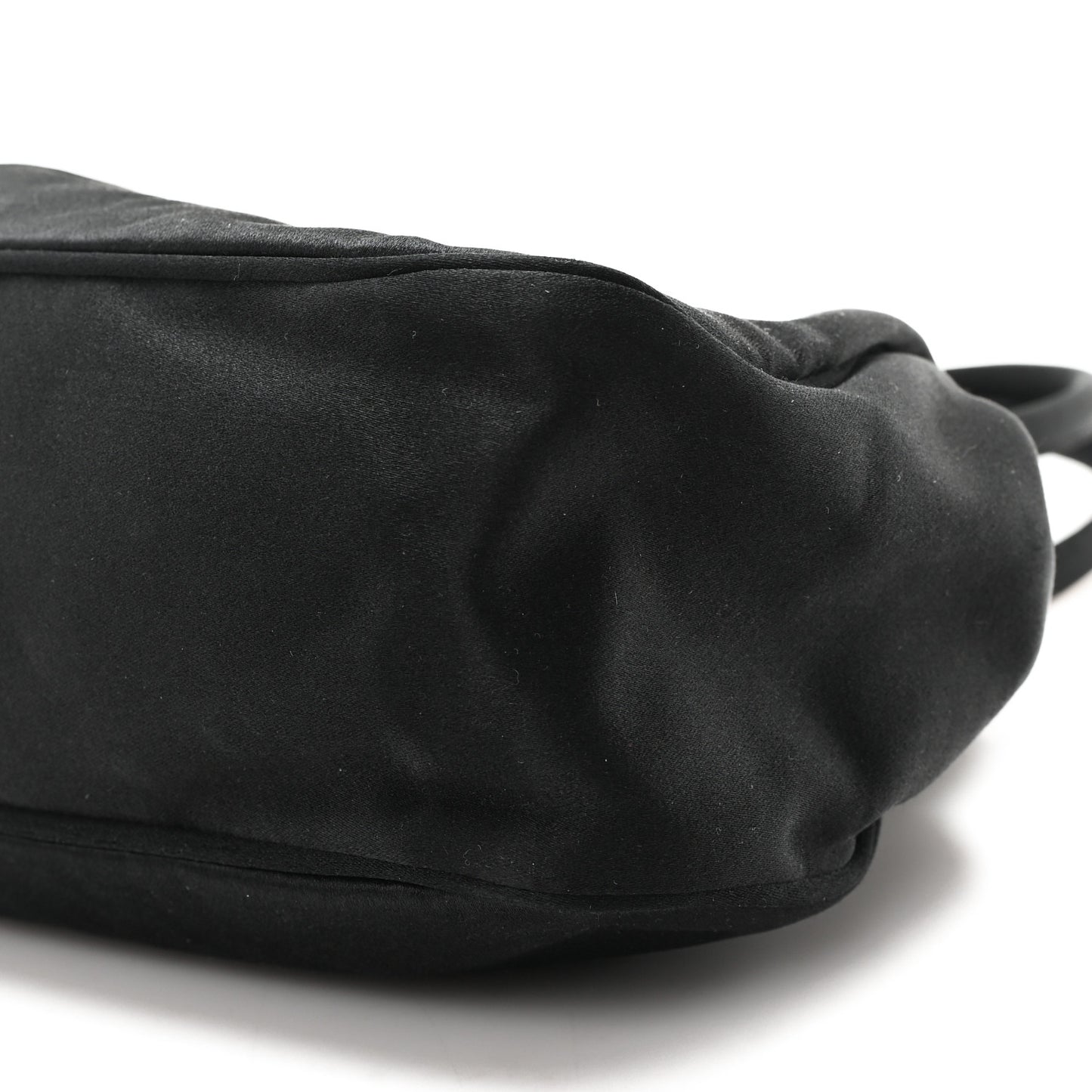 Satin Evening Bag Black