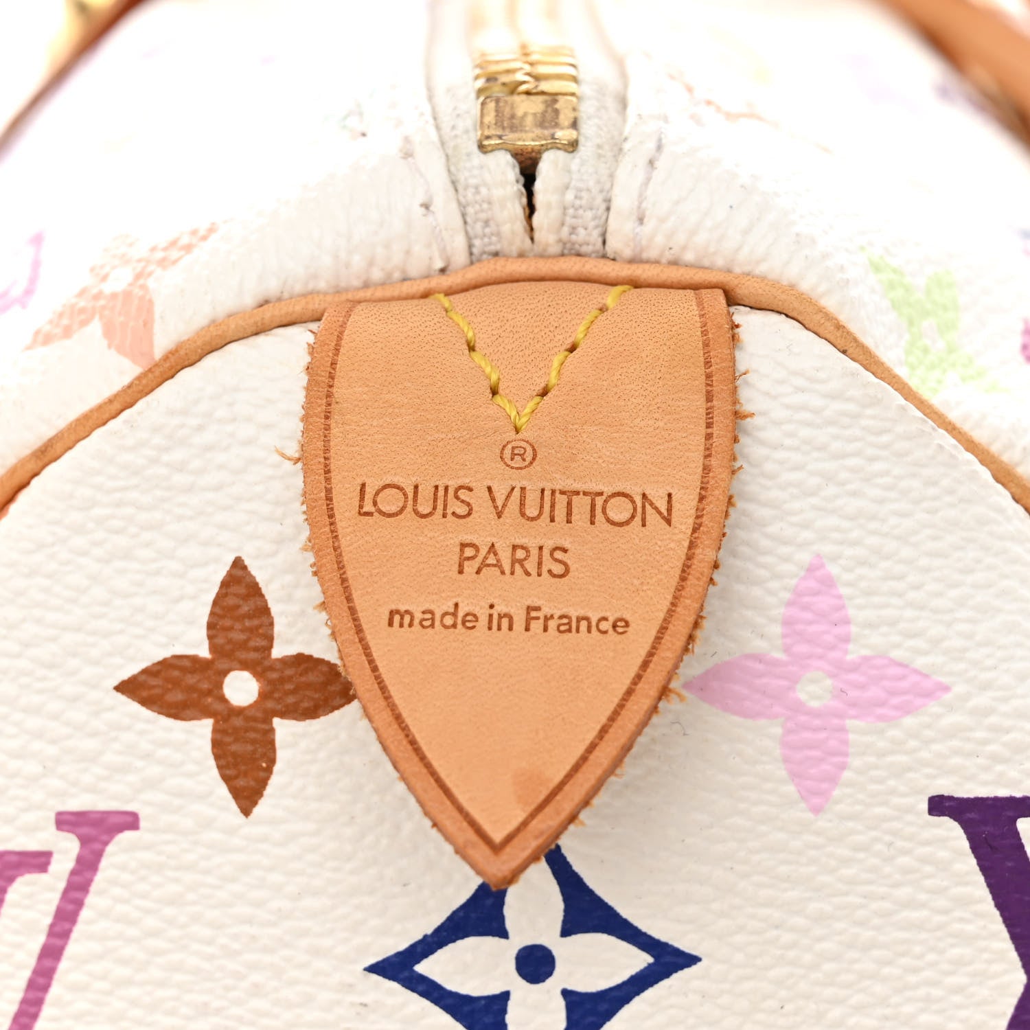 Louis Vuitton Monogram Multicolor Keepall 45 White 6 of 9