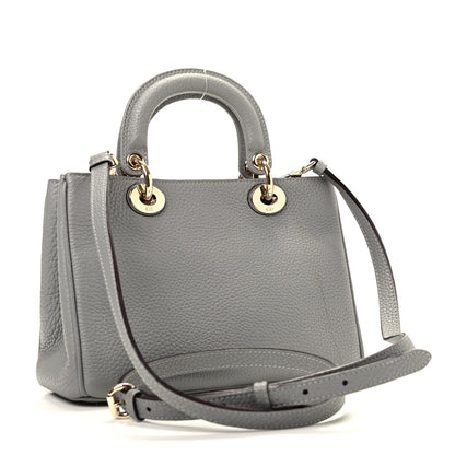Christian Dior Calfskin Mini Diorissimo Tote Gris 3 of 9