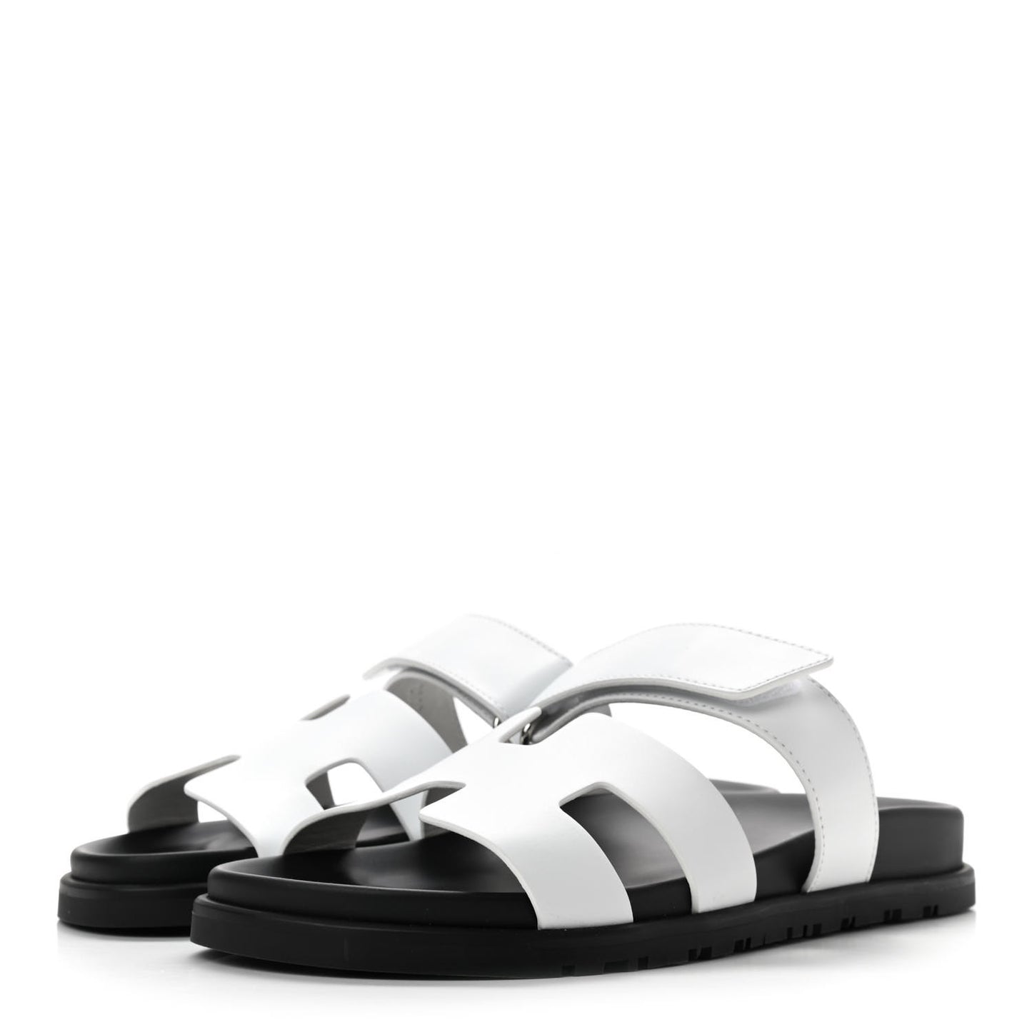 Calfskin Womens Chypre Sandals 38 White