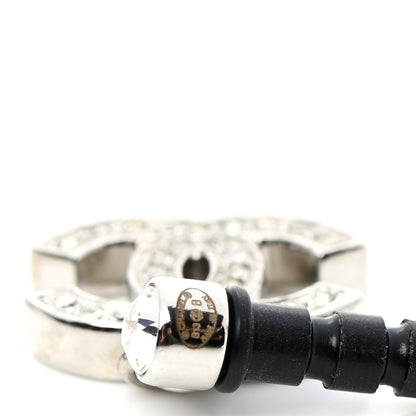 Chanel Crystal CC Dangle Earphone Charms Gold 4 of 5