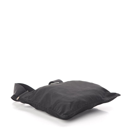 Prada Nylon Flat Messenger Bag Black 4 of 9