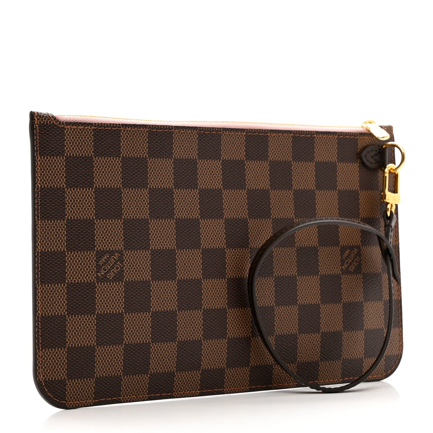 Damier Ebene Neverfull MM GM Pochette Rose Ballerine