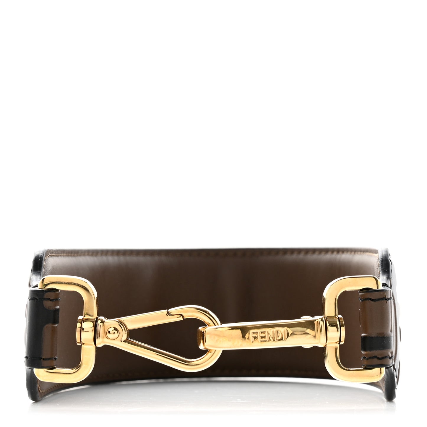 Calfskin FF 1974 Embossed Mini Strap You Maya Black