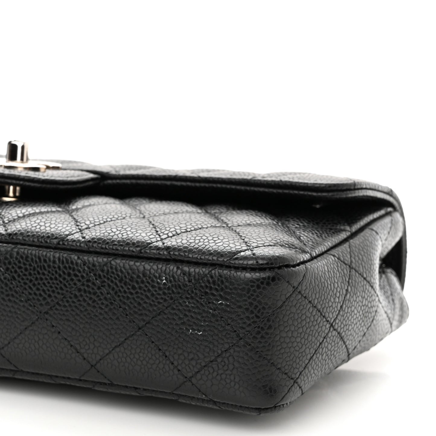 Caviar Quilted East West Flap Black