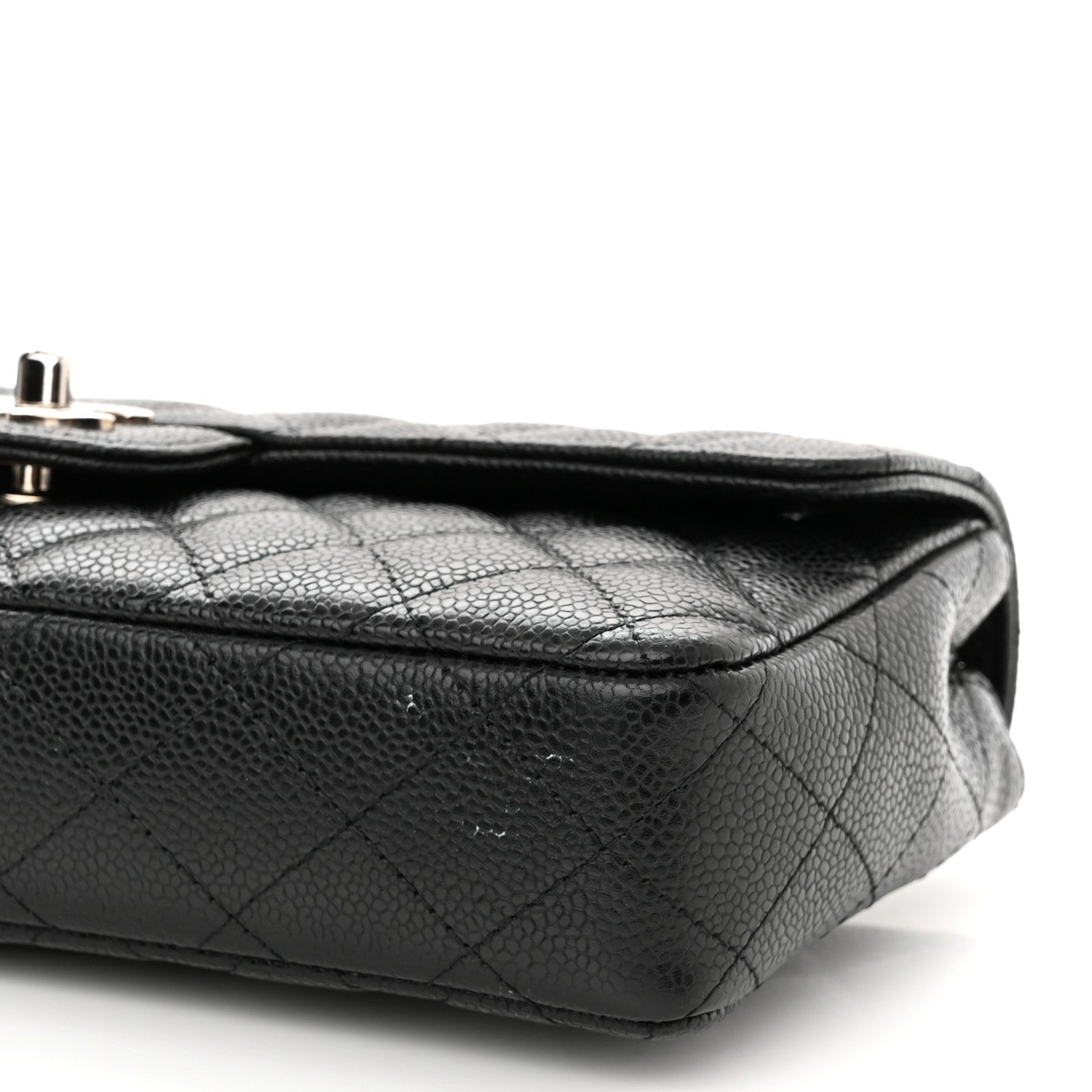 Chanel Caviar Quilted East West Flap Black 10 of 11
