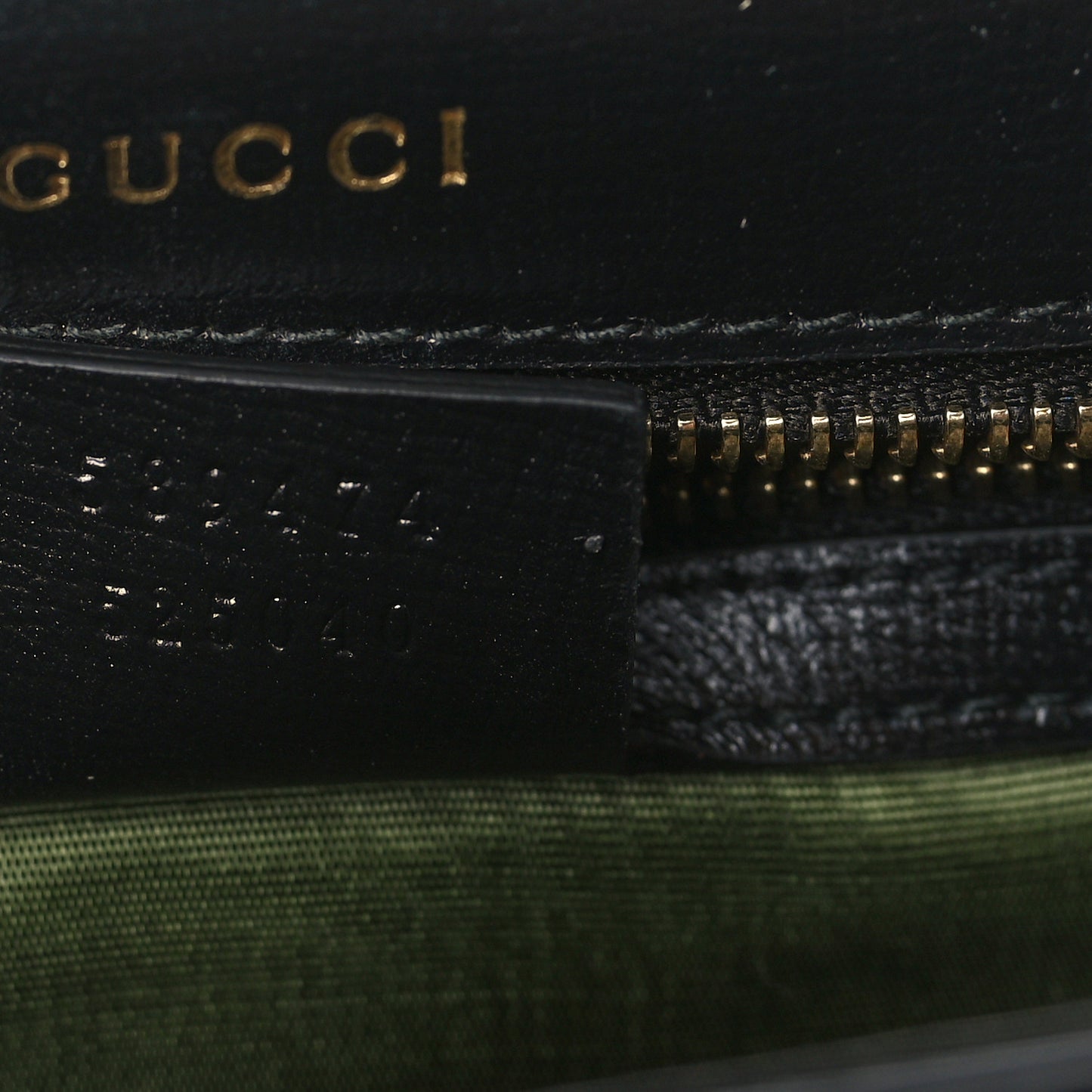 Textured Calfskin Small Torchon GG Ring Shoulder Bag Black