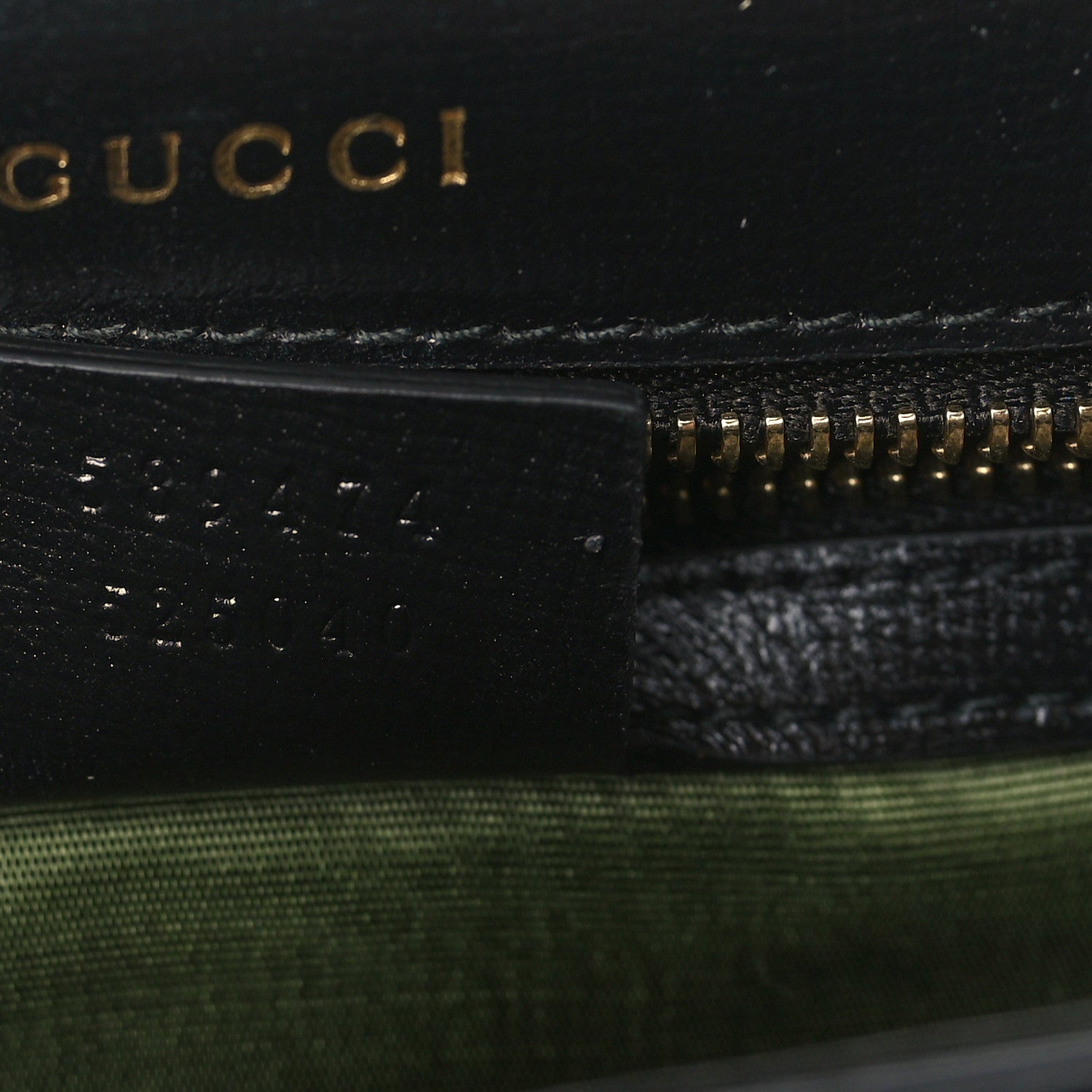 Gucci Textured Calfskin Small Torchon GG Ring Shoulder Bag Black 7 of 10