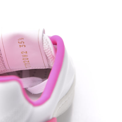 Valentino Garavani Calfskin Womens Backnet Sneakers 35.5 White Fuchsia 9 of 11