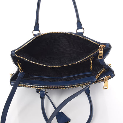 Prada Saffiano Medium Galleria Double Zip Tote Bluette 8 of 17