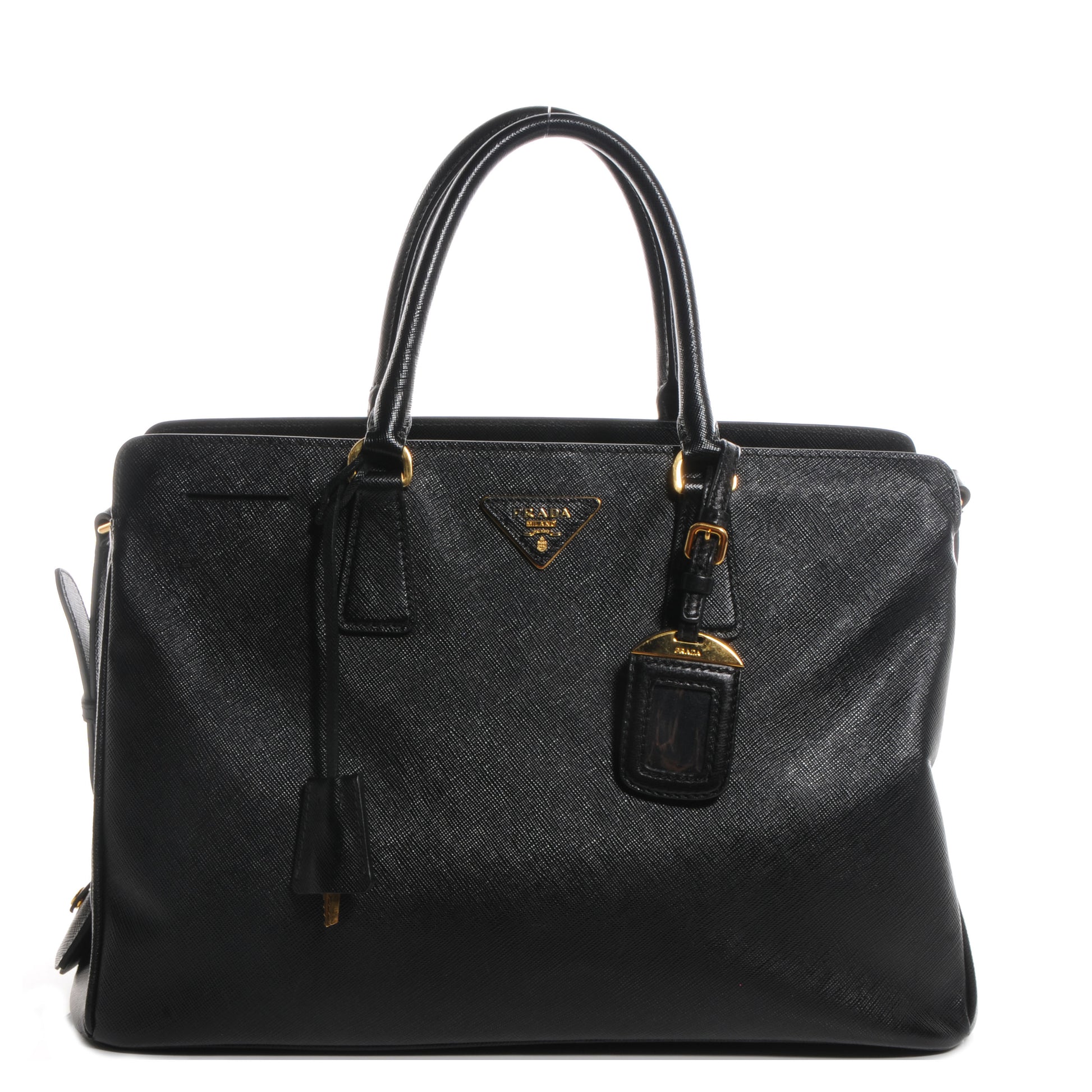 Prada Saffiano Lux Zip Tote Nero Black 1 of 10