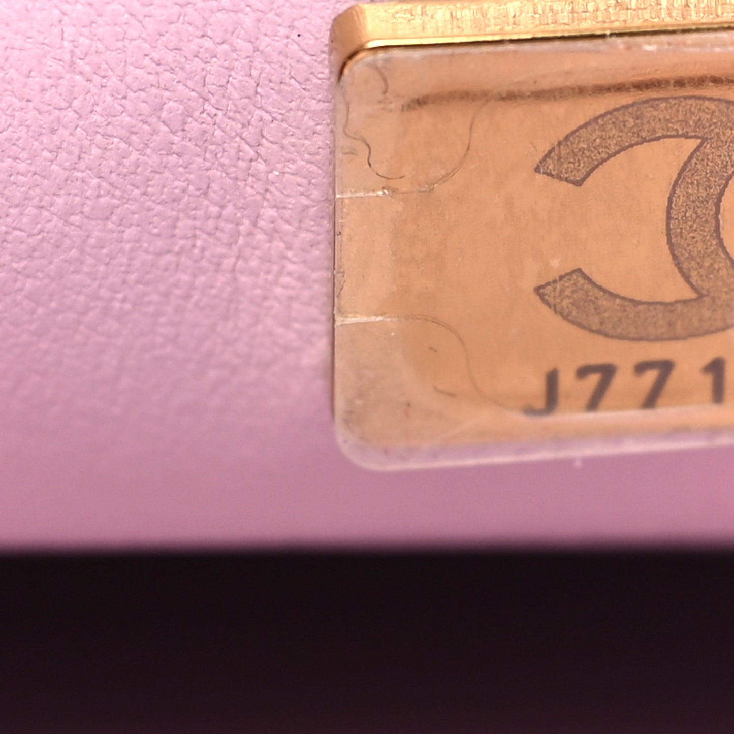 Lambskin Quilted Pearl Small Flap Lilac