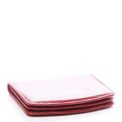Louis Vuitton Epi Coin Purse Wallet Castillan Red 3 of 8