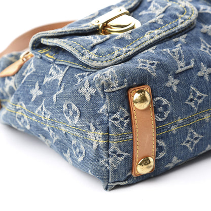 Louis Vuitton Monogram Denim Baggy PM Blue 6 of 10
