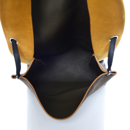 Celine Calfskin Suede All Soft Shoulder Bag Amber 7 of 25
