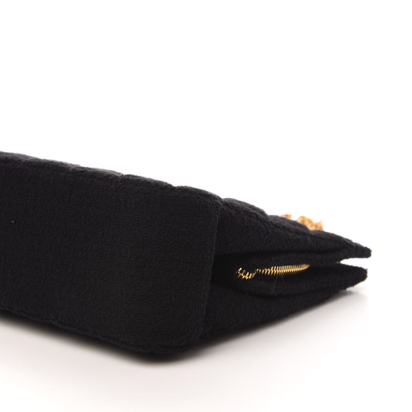Jersey Quilted Shopping Tote Black