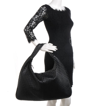Bottega Veneta Nappa Intrecciato Maxi Veneta Hobo Nero Black 2 of 8