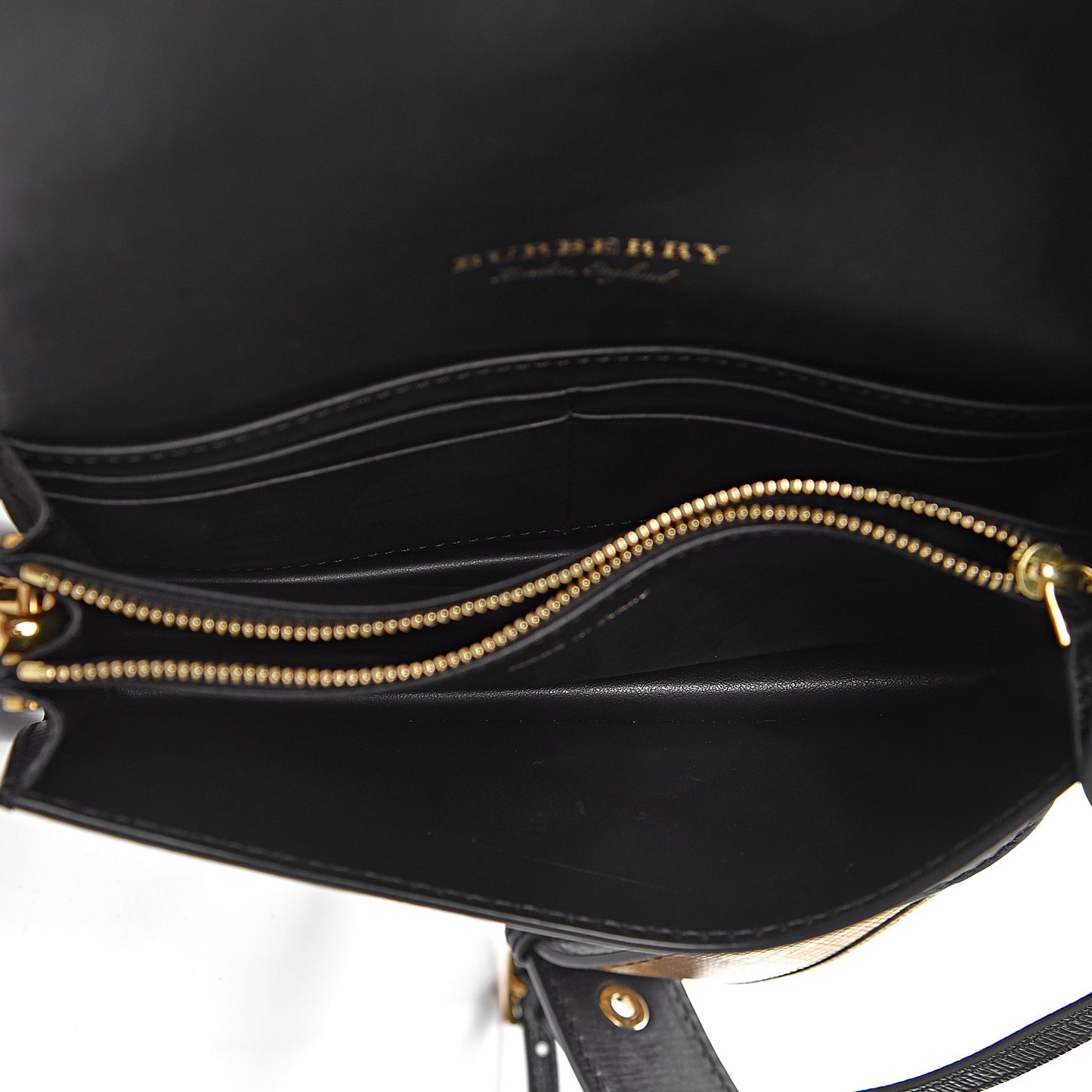 Metallic Calfskin Check Small Madison Buckle Bag Gold