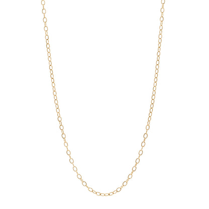 Temple St. Clair 18K Yellow Gold Extra Small Oval Chain Necklace 18" 1 of 5