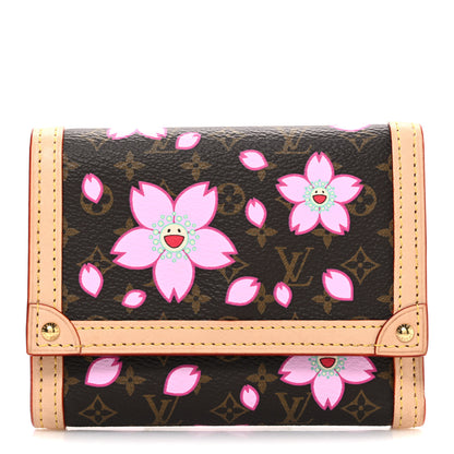 Louis Vuitton LV X TM Monogram Cherry Blossom Victorine Wallet Sakura Brown 1 of 6