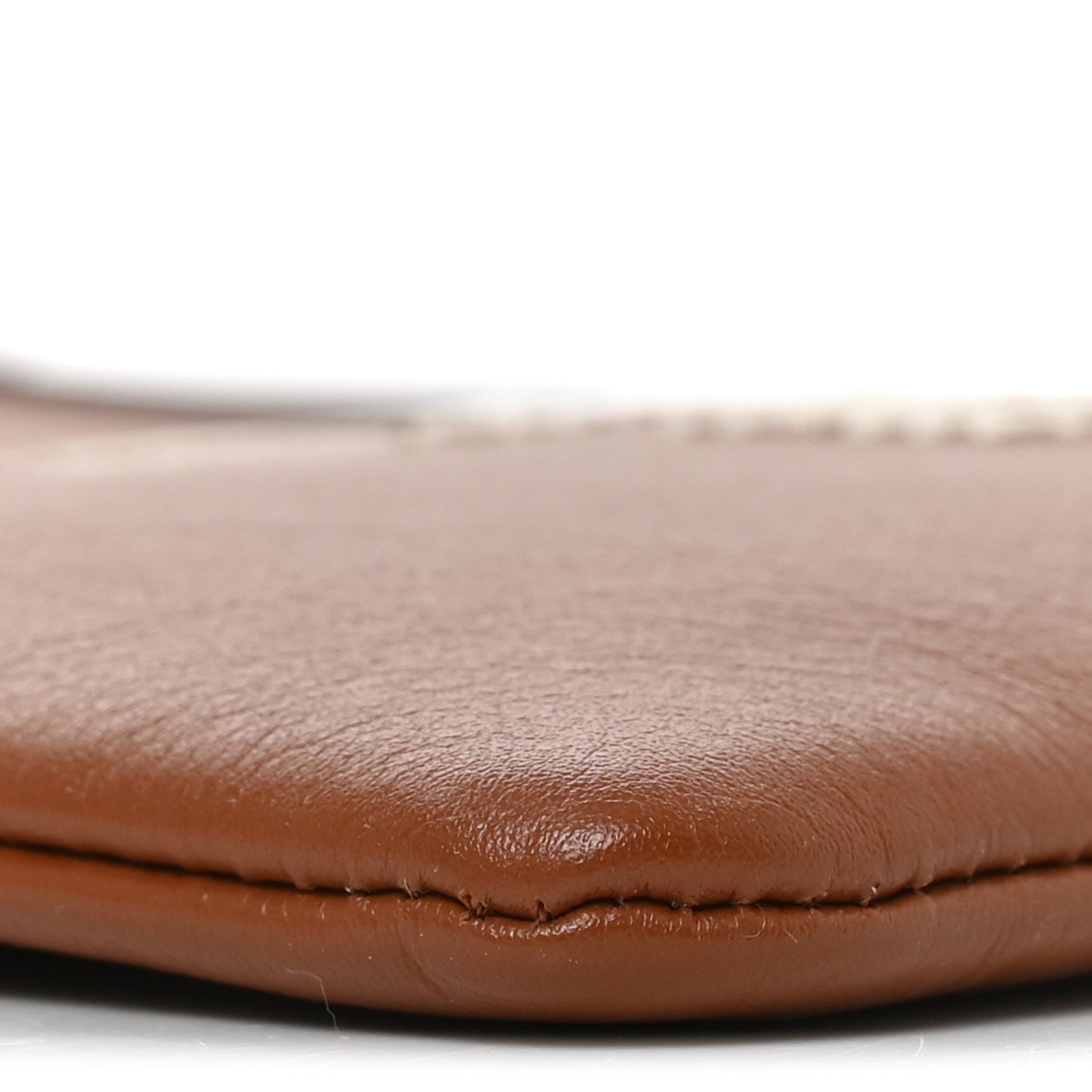 Smooth Calfskin Small Pouch With Strap Tan