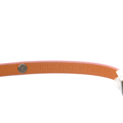 Louis Vuitton Calfskin Yummy LV Bracelet 17 Pink 4 of 8