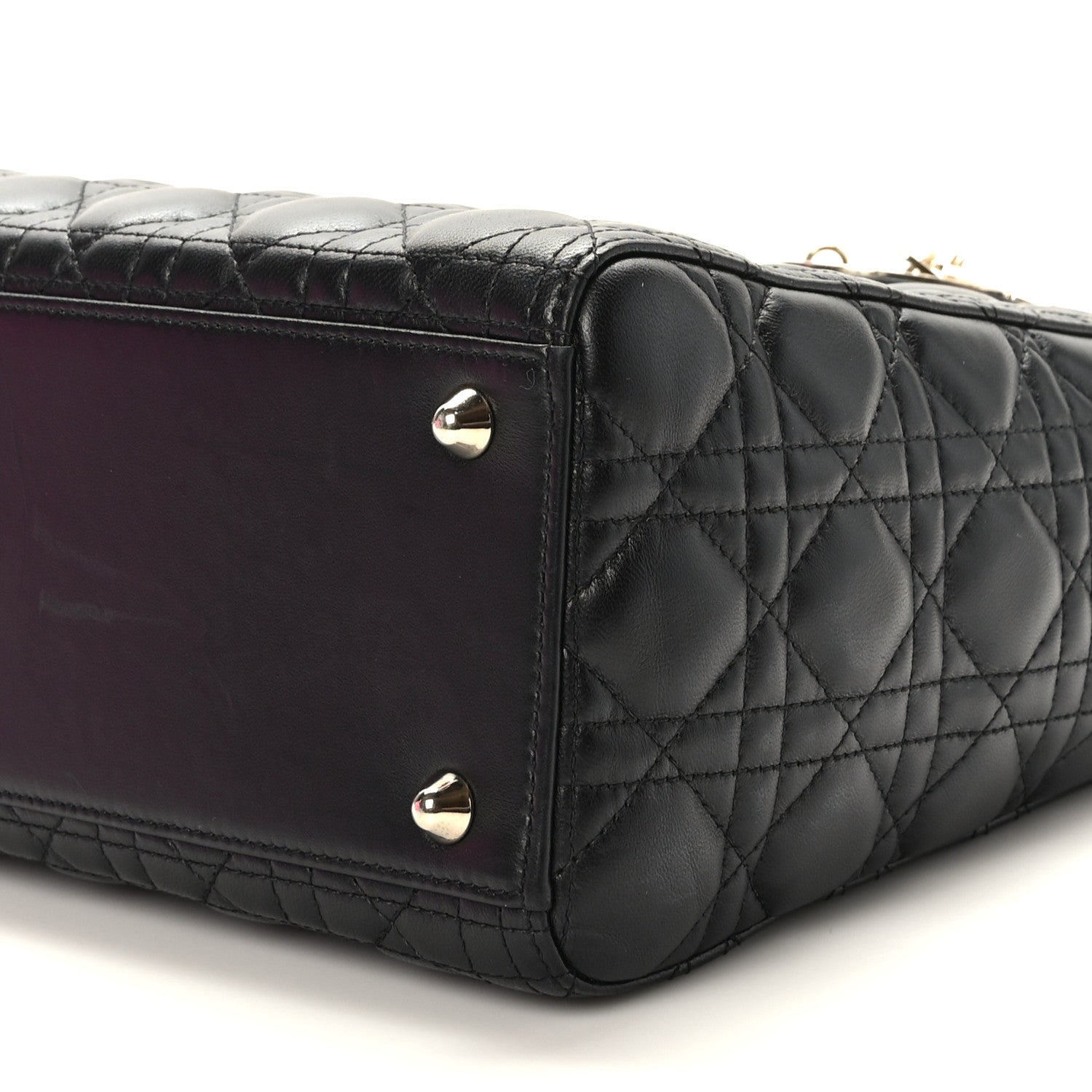 Christian Dior Lambskin Cannage Large Lady Dior Black 8 of 8