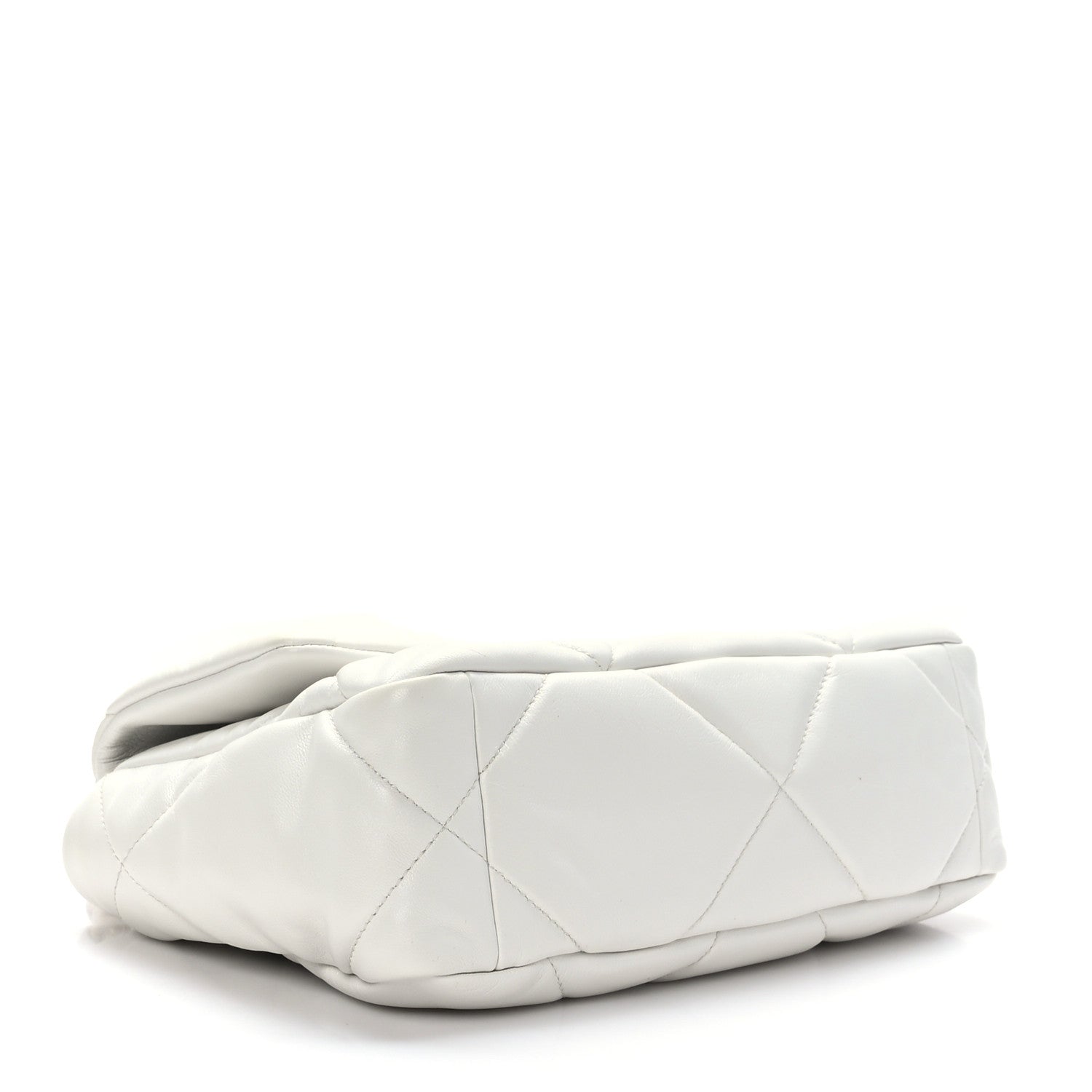 Chanel Lambskin Quilted Medium Chanel 19 Flap White 4 of 11