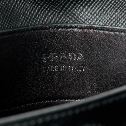 Prada Saffiano Cuir Medium Double Handle Tote Black 7 of 10
