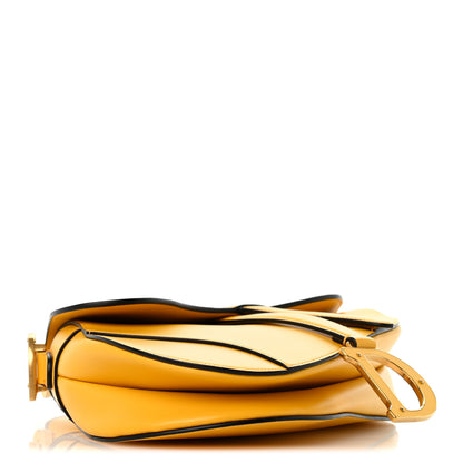 Christian Dior Calfskin Calfskin Saddle Bag With Strap Yellow 4 of 11