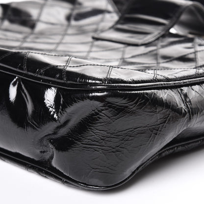 Chanel Patent Quilted CC Shoulder Bag Black 14 of 17