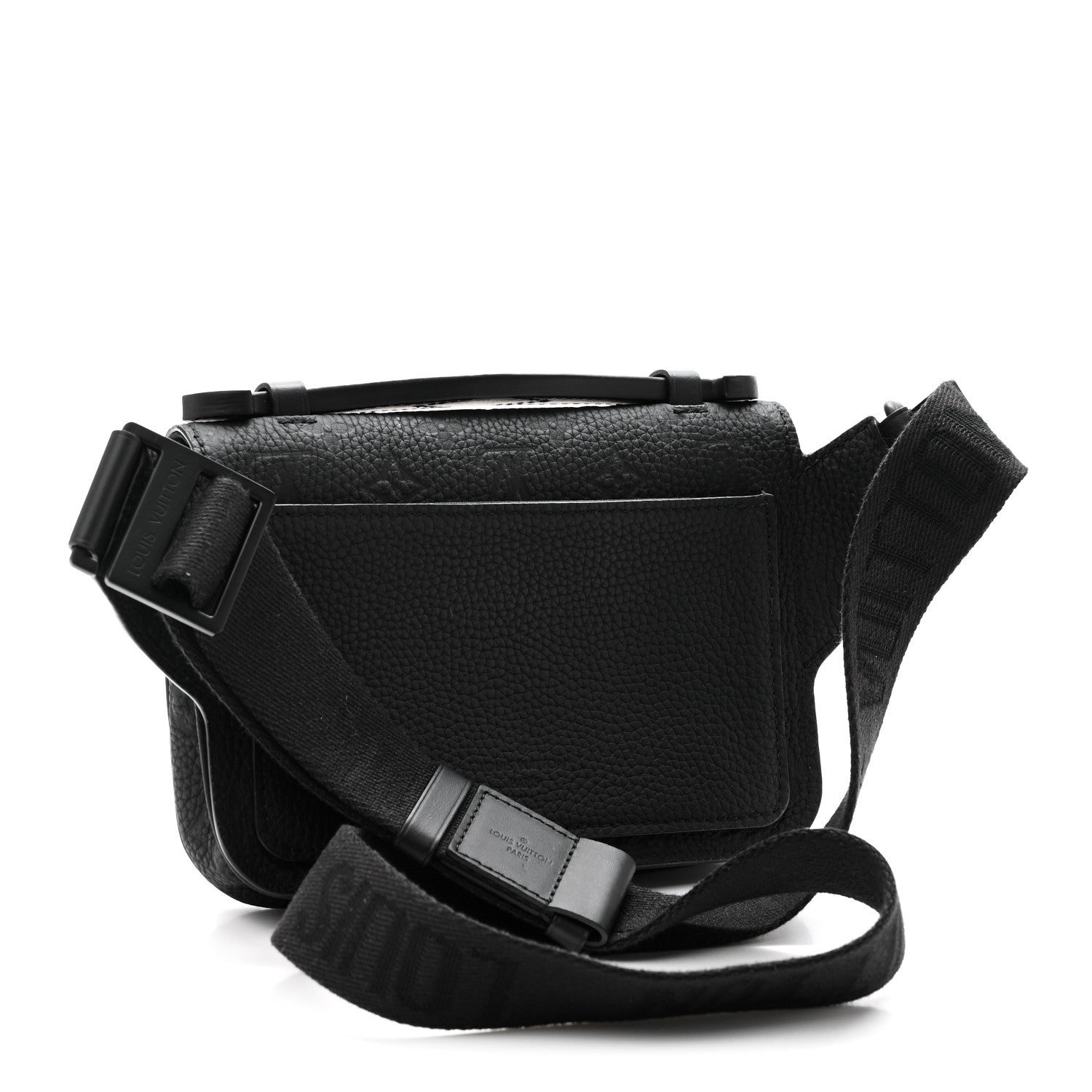 Louis Vuitton Taurillon Monogram S Lock Sling Bag Black 3 of 9