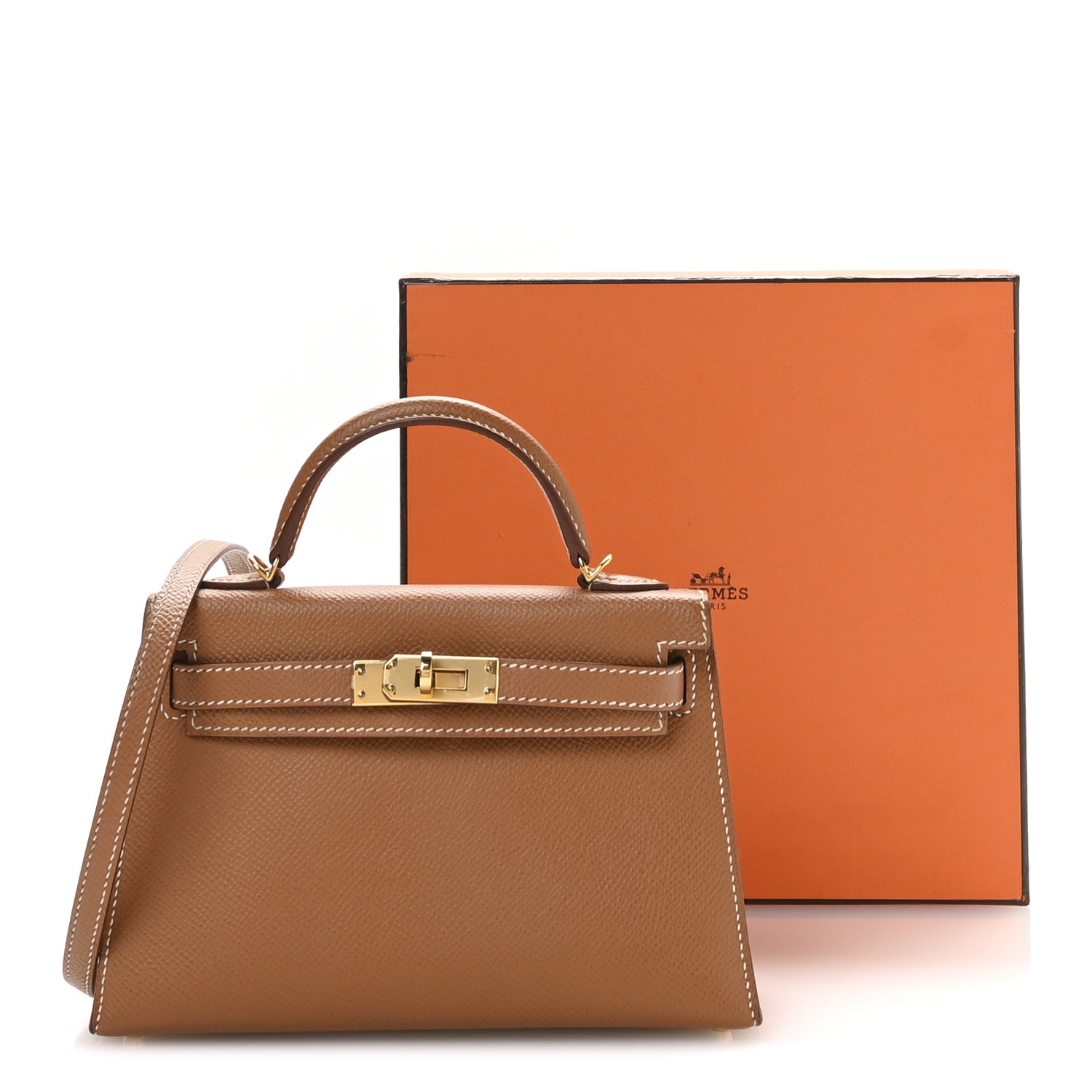Hermes Epsom Mini Kelly Sellier 20 Gold 10 of 10