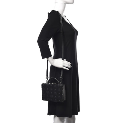 MCM Visetos Small Berlin Crossbody Black 2 of 10