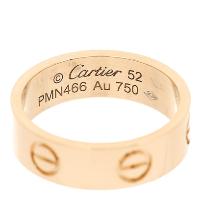 Cartier 18K Yellow Gold 5.5mm LOVE Ring 52 6 4 of 4