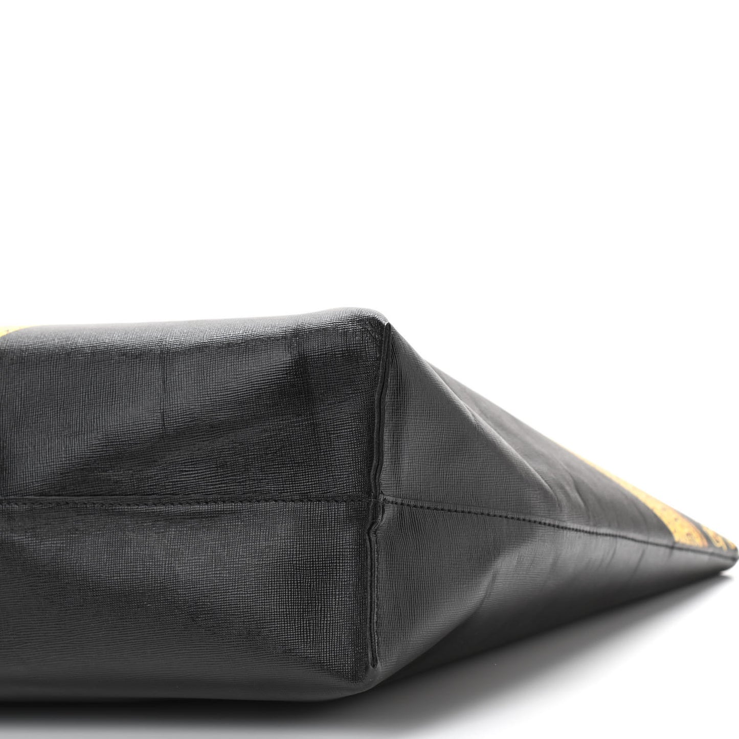 Barocco Printed Tote Black Gold