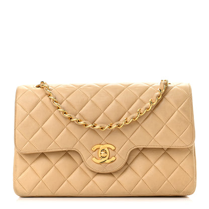Chanel Lambskin Quilted Small Double Flap Beige 1 of 11