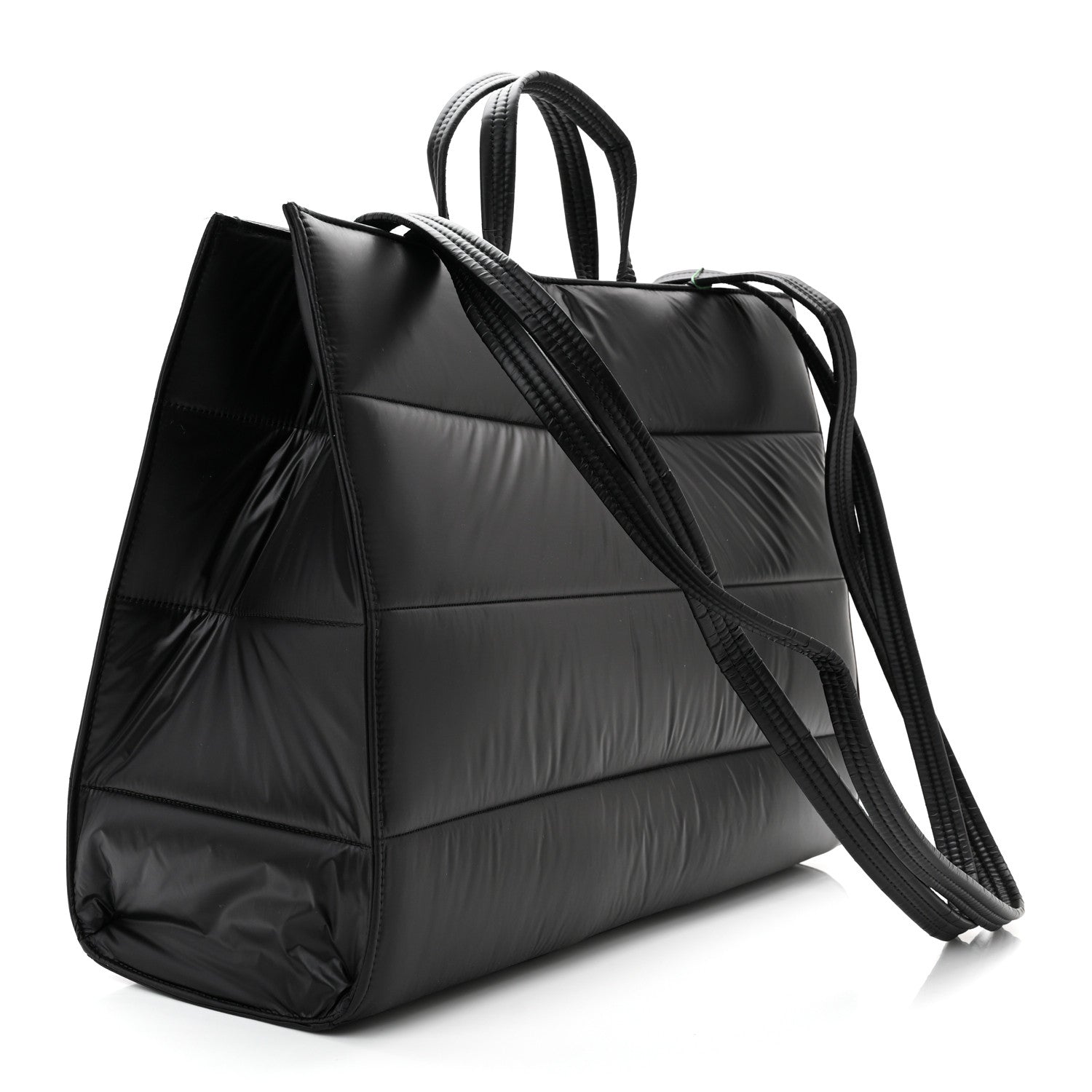 Telfar Nylon Large Puff Shopping Bag Black 3 of 9