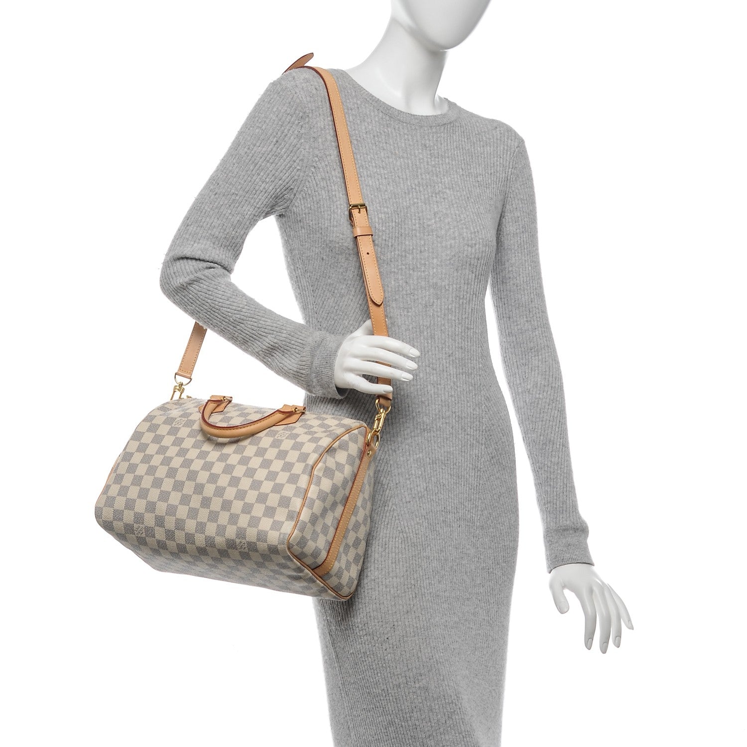Louis Vuitton Damier Azur Speedy Bandouliere 30 2 of 7