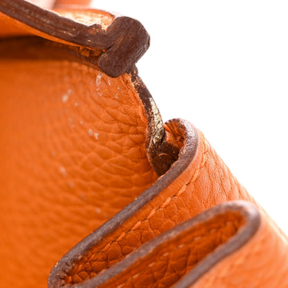 Hermes Taurillon Clemence JPG Birkin 42 Orange 21 of 30