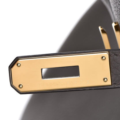 Hermes Taurillon Clemence Birkin 35 Etain 28 of 41