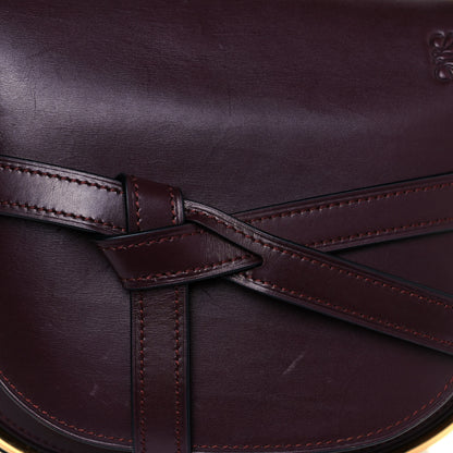 Loewe Calfskin Small Metal Gate Crossbody Bag Oxblood 8 of 10