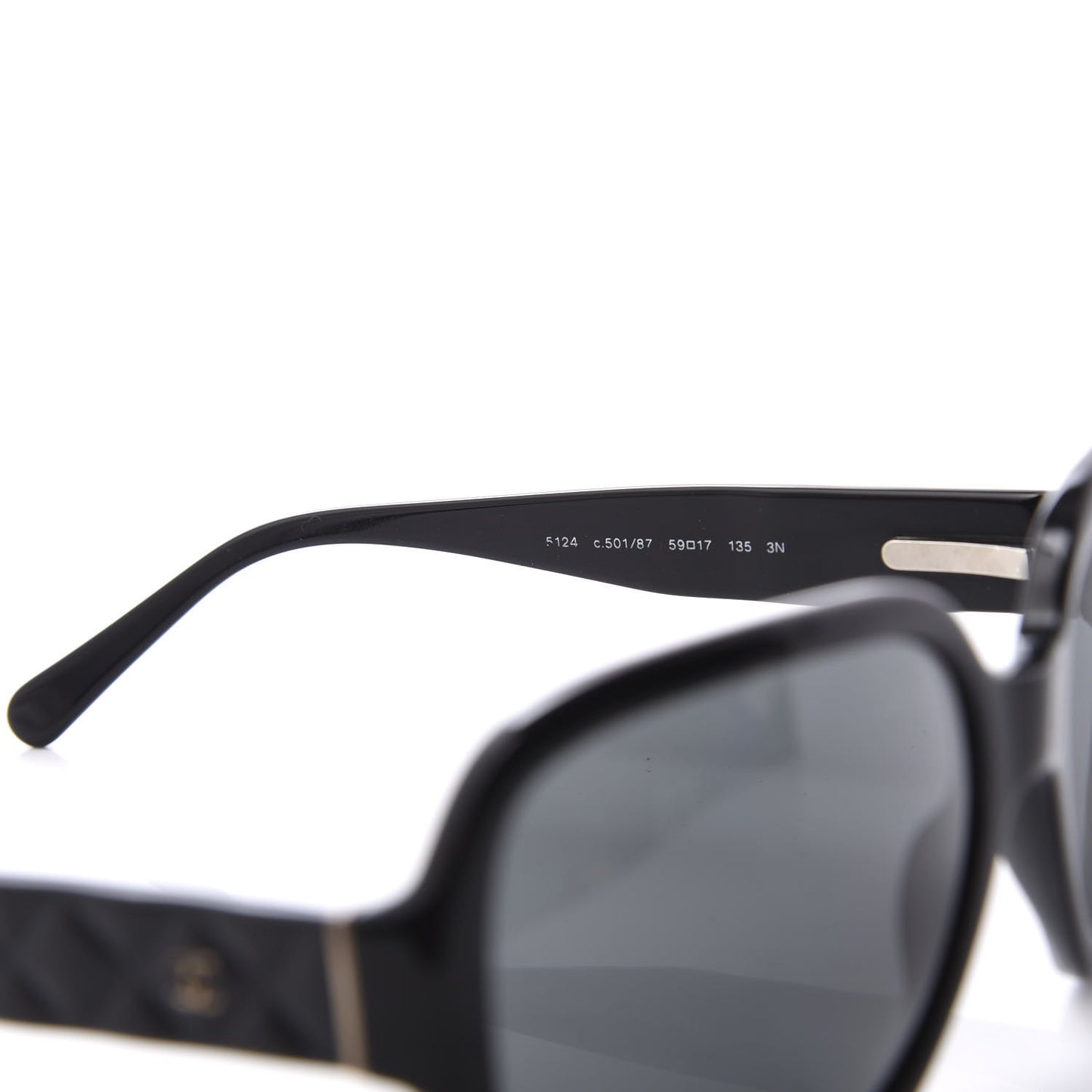 Quilted CC Sunglasses 5124 Black